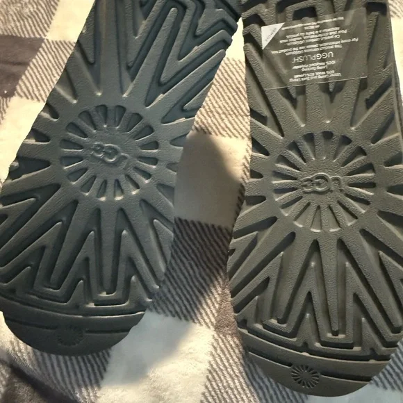 UGG Gray Suede Slip ons - Picture 4 of 6